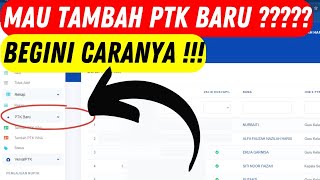 Cara Menambah Guru Di Dapodik  Mudah  Verval Yayasan [upl. by Olegna]