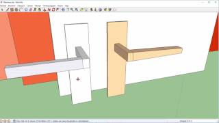 deurklink maken in sketchup [upl. by Ocko]