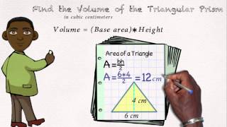 How to Find the Volume of a Triangular Prism [upl. by Ahtibbat798]