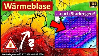 Ergiebiger Dauerregen mit örtl über 100lm²  danach Wärmeblase und SommerComeback [upl. by Golub140]