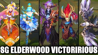 All New Skins Spotlight Star Guardian Seraphine Orianna Victorious Anivia Elderwood Karthus Wukong [upl. by Ennasil]