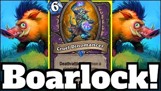 ELWYNN BOAR is The Greatest Dinomancer Super Convoluted Combo  Hearthstone [upl. by Krystle593]