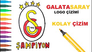 Kolay Galatasaray Logo Çizimi I Şampiyon Galatasaray Amblemi Nasıl Çizilir [upl. by Isnam93]