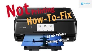 How to fix Canon printer not printing black  Canon TS8120 and other models [upl. by Auqinaj]