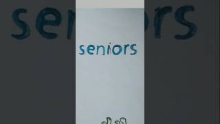 Seniors Logo Design seniors logo drawing [upl. by Ankney]