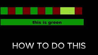 HTML HOW TO DO THIS 1 DIV GREEN AND RED [upl. by Aenet387]