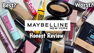 I tried almost EVERYTHING from MAYBELLINE Review [upl. by Inanaup]