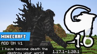 Godzilla Minus One Add On In Minecraftread the description to know how to download [upl. by Dlarej]