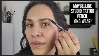 NEW🌟 MAYBELLINE BROW TATTOO  DEEP BROWN  LONGWEAR [upl. by Ozmo]