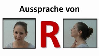 Deutsch lernen Aussprache von R im DeutschenGerman pronunciation of R learn German [upl. by Sirrep]