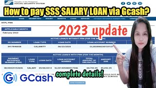 How to pay SSS Salary Loan online via Gcash 2023 update [upl. by Maillliw447]