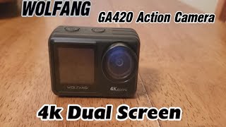 WOLFANG GA420 Action Camera  4k Action Camera Review [upl. by Meekar]