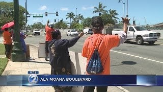 Hundreds rally in support of Micronesian medical benefits [upl. by Tecil]