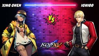 KOFXV ICHIGO  Shingo Rock Isla Vs Xing Chen  Geese Benimaru Isla  The King of Fighters XV [upl. by Esma]