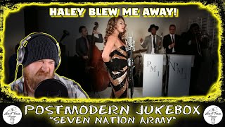 Postmodern Jukebox ft Haley Reinhart  Seven Nation Army White Stripes Cover  RAPPER REACTION [upl. by Ellenrad12]