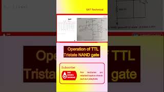 Operation of TTL Tristate NAND gate electronicsengineering digitalelectronicslectures ttl [upl. by Adas43]