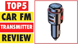 Top 5 Best Car FM Transmitter In 2024  Radio transmitter for car [upl. by Ayot]