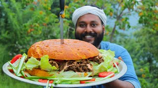 Pulled Beef Burger  Juicy Pulled Beef Burger  How To Make The Best Homemade Burger [upl. by Airotcivairam]