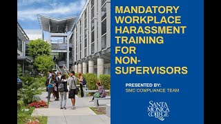 Mandatory Workplace Harassment Training for NonSupervisory Employees [upl. by Erot880]