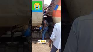 Accident 😢railway railwaystation railwaymen train trainjourney shorts trending [upl. by Marietta]