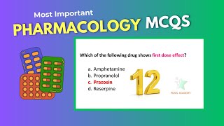 Pharmacology  Important MCQs with answers  Part 12  pharmacy technician 2nd year [upl. by Ecnaret]