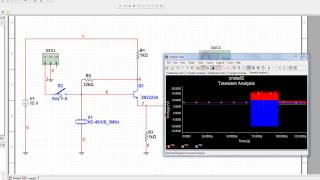 Simulación con Multisim Transient Analysis [upl. by Plafker]