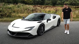 1109hp Novitec Ferrari SF90 in matt white   The Supercar Diaries [upl. by Richia]