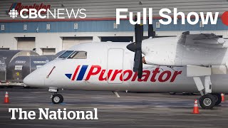 CBC News The National  Purolator UPS freeze shipments [upl. by Tumer]