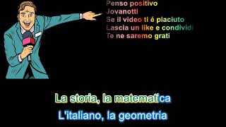 Penso positivo Jovanotti con testo in stile karaoke [upl. by Temme300]