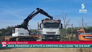 Lamezia Terme CZ  ANAS Procedono le attività di ripristino della SS280 quotDei due Mariquot [upl. by Honey]