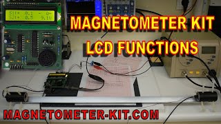 Magnetomer KIT LCD readings  DIY Fluxgate Magnetic Field Sensors Gradiometer  FGM 3 PRO [upl. by Don757]