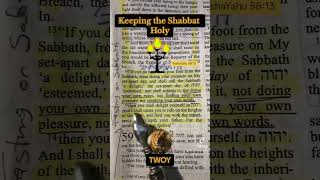 Keeping The Shabbat Holy whatthechurchwontsay peaceofgod shabbatholy [upl. by Enylhsa]