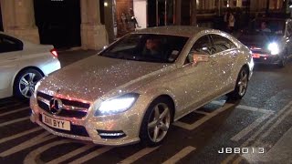 Crazy Mercedes Covered in One Million Swarovski Crystals in London [upl. by Tawney834]