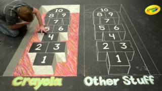 Crayola Sidewalk Chalk Create a 3D Hopscotch Pad [upl. by Colton244]