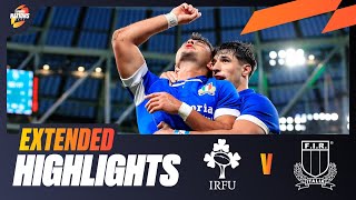 IRELAND ON TOP ☘️  Ireland v Italy  Extended Highlights  Summer Nations Series [upl. by Nahtnanhoj]