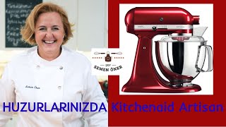 💯👨‍🍳 Mutfak Aletleri  Kitchenaid Artisan Mikser  En becerikli yardımcım SERVET 👍  Yemek Tarifleri [upl. by Idnac796]