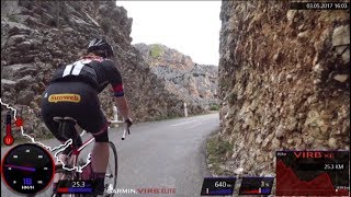 Garmin 60 Minute Cycling Workout Great Canyon Road Cycling France Full HD Best Of [upl. by Aij568]