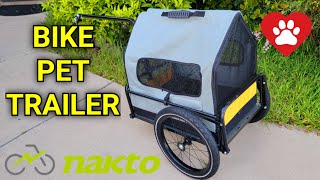 Attention Pet lovers Nakto Pet Bike Trailer Assembly Video [upl. by Ellicul]