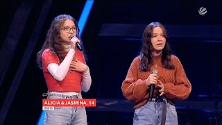 Julia Michaels  Issues Alicia amp Jasmina  The Voice Kids 2021Blind Auditions 2021still the best [upl. by Dannica565]