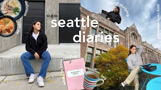 seattle diaries  study with me day to day life coffee dates with yoni❤️ [upl. by Dhiman589]