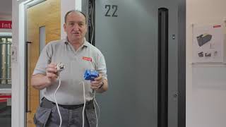 How to wire a transformer for an Ekey D Line Fingerprint Scanner on an Internorm Aluminium Door [upl. by Letsyrk]