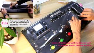 Demo video for LINE 6 POD HD500X guitar effects front protector film [upl. by Notloc]