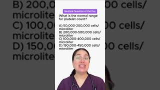 What is the normal range for platelet count📚 [upl. by Anaej]