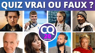 🔍 Quiz  20 Questions Vrai ou Faux  Testez vos connaissances en Famille  🎉 [upl. by Netti]