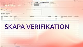 Skapa en verifikation i Visma Administration [upl. by Raji615]