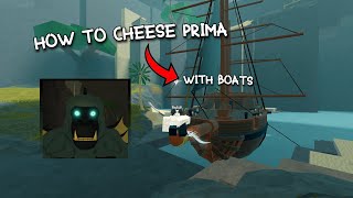 How to Cheese Primadon with a Boat  Deepwoken [upl. by Akessej]