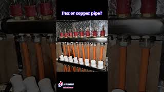 Pex or copper pipe plumbing kitchensink plumber pex copper [upl. by Jaala]