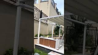 Fully Opened Waterproof PVC Retractable Roof Awning Canopy [upl. by Dielle]