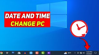 How to Change Date and Time in Windows 10  Windows 10  Set Date and Time [upl. by Sekofski]