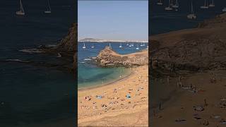 Playa de Papagayo 🏝 Beach in Lanzarote ❤️🇪🇦 beach spain canarias beachlife amazing nature [upl. by Orelu]